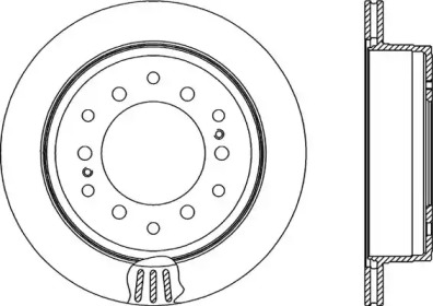 Тормозной диск OPEN PARTS BDR2136.20