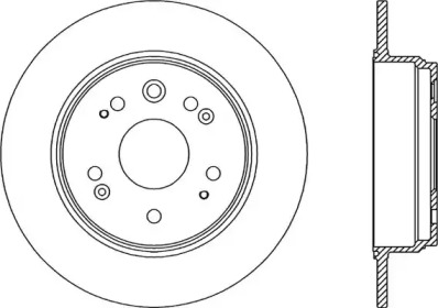 Тормозной диск OPEN PARTS BDR2171.10