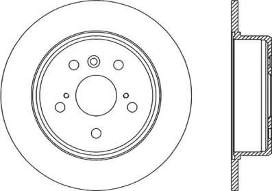 Тормозной диск OPEN PARTS BDR2187.10