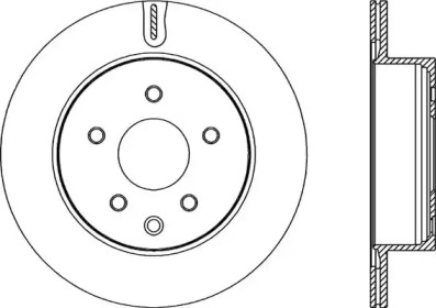 Тормозной диск OPEN PARTS BDR2208.20