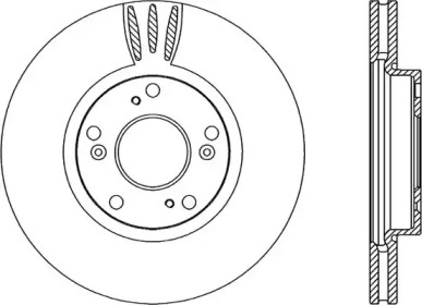 Тормозной диск OPEN PARTS BDR2226.20