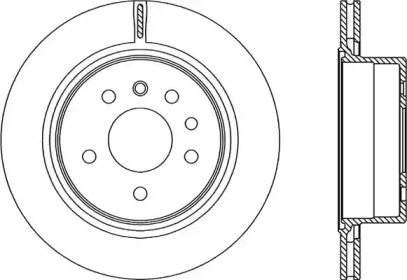 Тормозной диск OPEN PARTS BDR2227.20