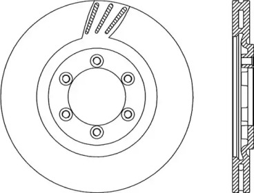 Тормозной диск OPEN PARTS BDR2229.20