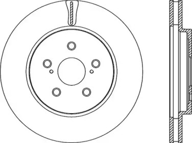 Тормозной диск OPEN PARTS BDR2238.20