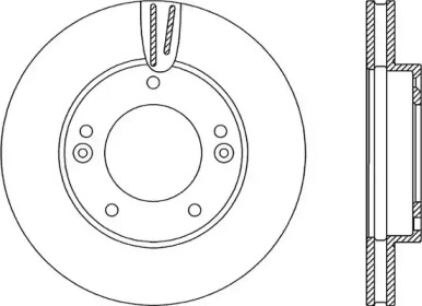 Тормозной диск OPEN PARTS BDR2240.20