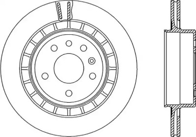 Тормозной диск OPEN PARTS BDR2242.20