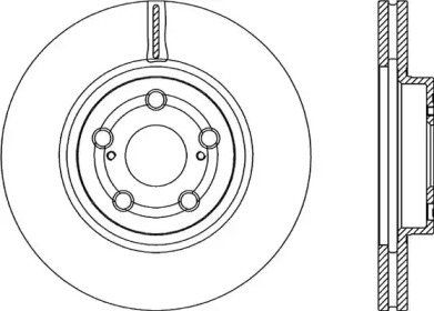 Тормозной диск OPEN PARTS BDR2266.20