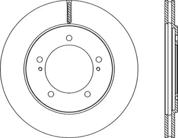 Тормозной диск OPEN PARTS BDR2273.20