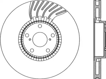 Тормозной диск OPEN PARTS BDR2284.20