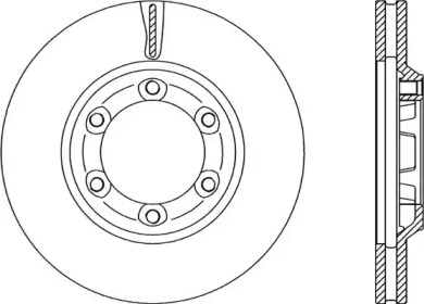 Тормозной диск OPEN PARTS BDR2286.20