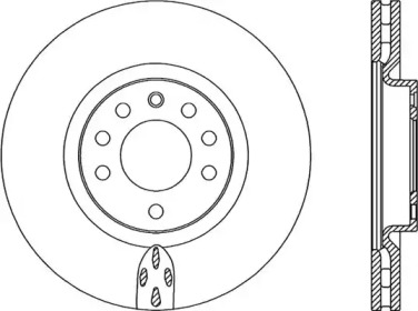 Тормозной диск OPEN PARTS BDR2308.20