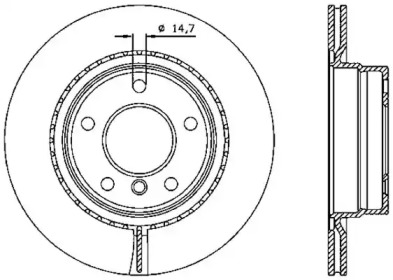 Тормозной диск OPEN PARTS BDR2334.20