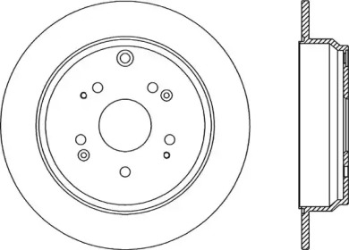 Тормозной диск OPEN PARTS BDR2343.10