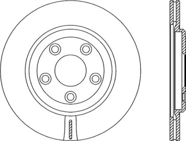 Тормозной диск OPEN PARTS BDR2358.20