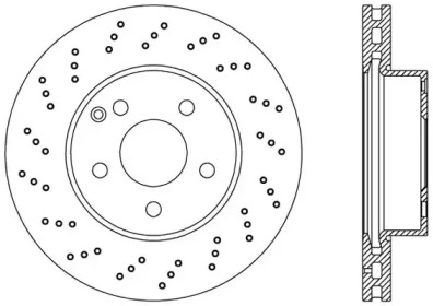 Тормозной диск OPEN PARTS BDR2393.25