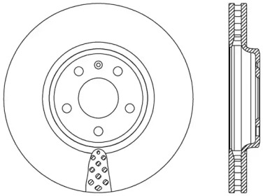 Тормозной диск OPEN PARTS BDR2412.20