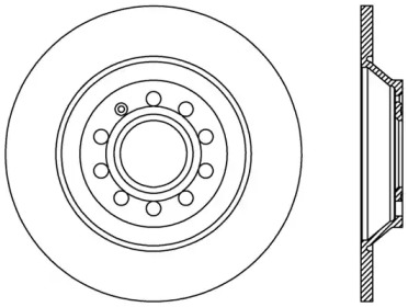 Тормозной диск OPEN PARTS BDR2442.10