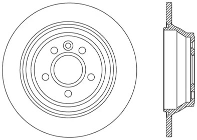 Тормозной диск OPEN PARTS BDR2457.10