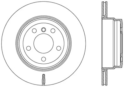 Тормозной диск OPEN PARTS BDR2465.20