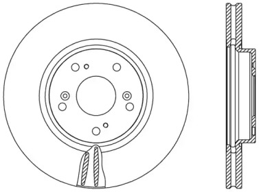 Тормозной диск OPEN PARTS BDR2474.20