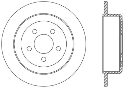 Тормозной диск OPEN PARTS BDR2479.10