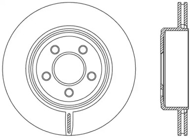 Тормозной диск OPEN PARTS BDR2481.20