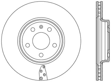 Тормозной диск OPEN PARTS BDR2485.20