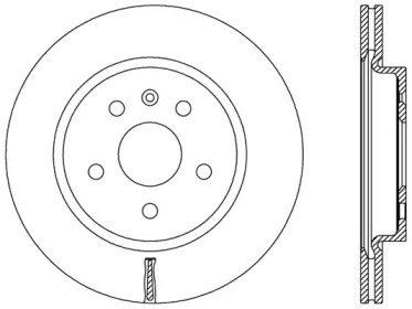 Тормозной диск OPEN PARTS BDR2497.20