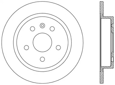 Тормозной диск OPEN PARTS BDR2508.10