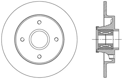 Тормозной диск OPEN PARTS BDR2510.30