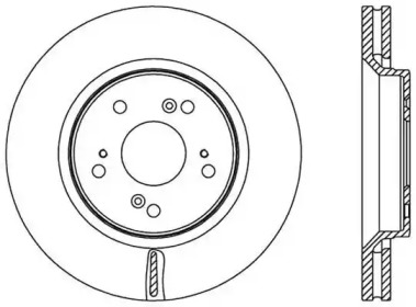 Тормозной диск OPEN PARTS BDR2516.20