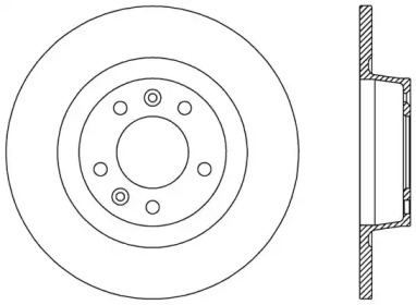 Тормозной диск OPEN PARTS BDR2518.10