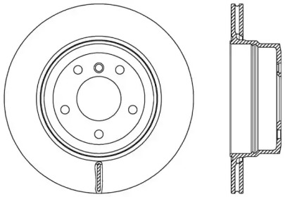 Тормозной диск OPEN PARTS BDR2531.20