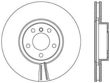 Тормозной диск OPEN PARTS BDR2544.20