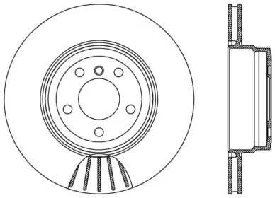 Тормозной диск OPEN PARTS BDR2545.20