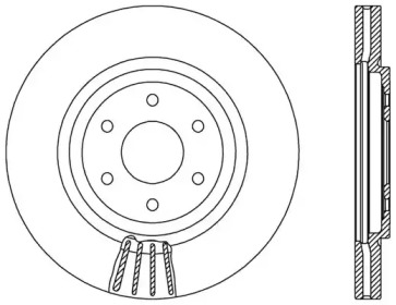 Тормозной диск OPEN PARTS BDR2549.20