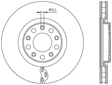 Тормозной диск OPEN PARTS BDR2561.20