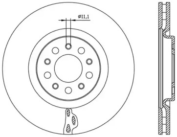 Тормозной диск OPEN PARTS BDR2562.20