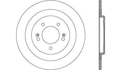 Тормозной диск OPEN PARTS BDR2607.10