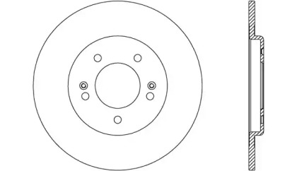 Тормозной диск OPEN PARTS BDR2608.10