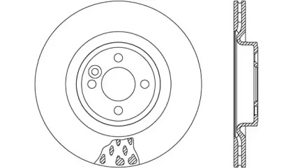 Тормозной диск OPEN PARTS BDR2612.20