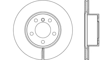 Тормозной диск OPEN PARTS BDR2622.20