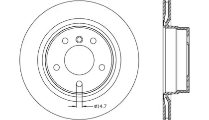 Тормозной диск OPEN PARTS BDR2624.20