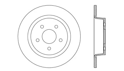 Тормозной диск OPEN PARTS BDR2635.10