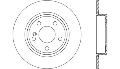 Тормозной диск OPEN PARTS BDR2642.10