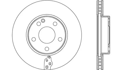 Тормозной диск OPEN PARTS BDR2643.20