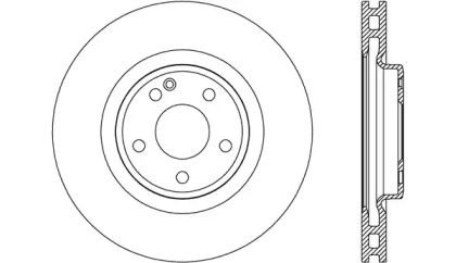 Тормозной диск OPEN PARTS BDR2702.20