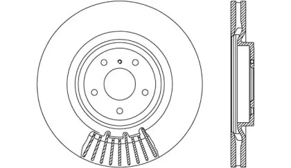 Тормозной диск OPEN PARTS BDR2709.20