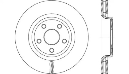 Тормозной диск OPEN PARTS BDR2712.20