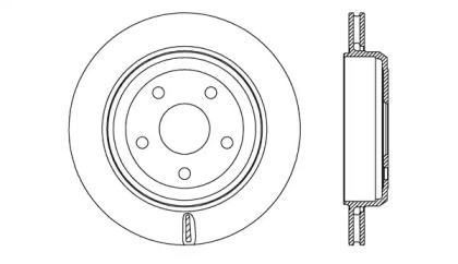 Тормозной диск OPEN PARTS BDR2713.20